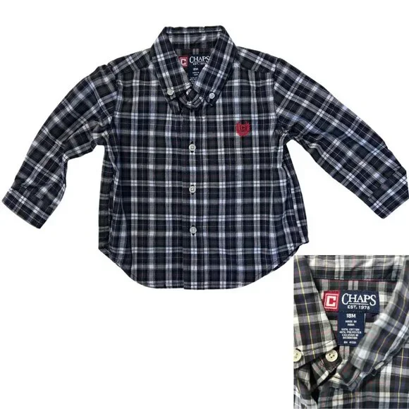 Lot of Three Collared Boys Toddler Shirts, size 18 mo - Picture 3 of 4